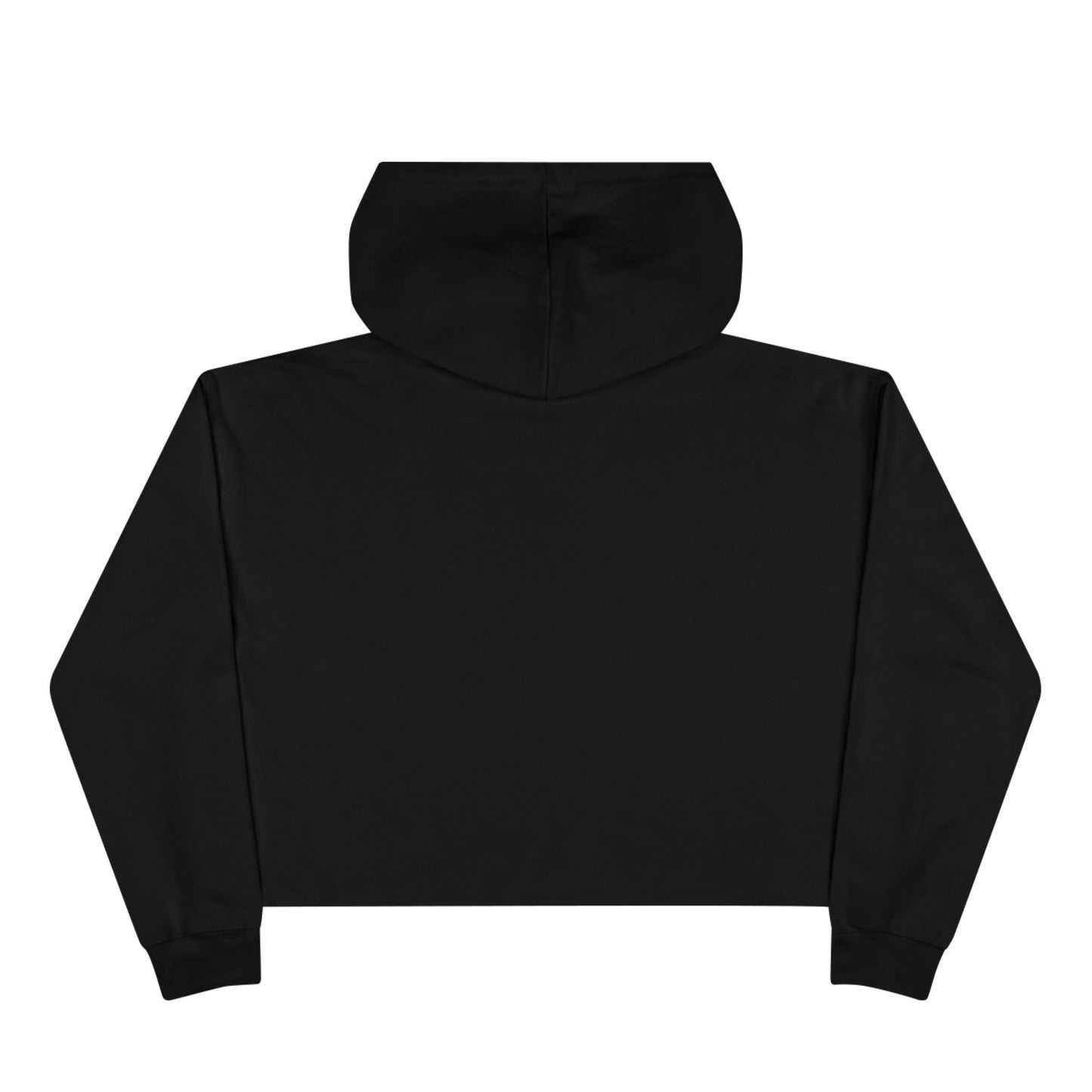 Am I Extra or Are You Basic? - Black Graphic Cropped Hoodie